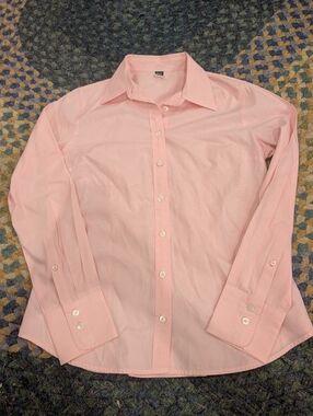 J.Crew Women's Pink Button-Down Dress Shirt